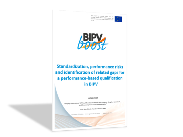 Standardization, performance risks and identification of related gaps for performance in BIPV