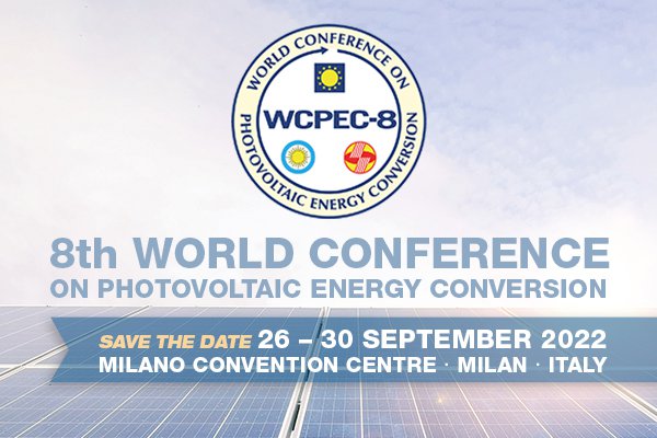 WCPEC-8, 26-30 Sept. 2022, Milan, Italy